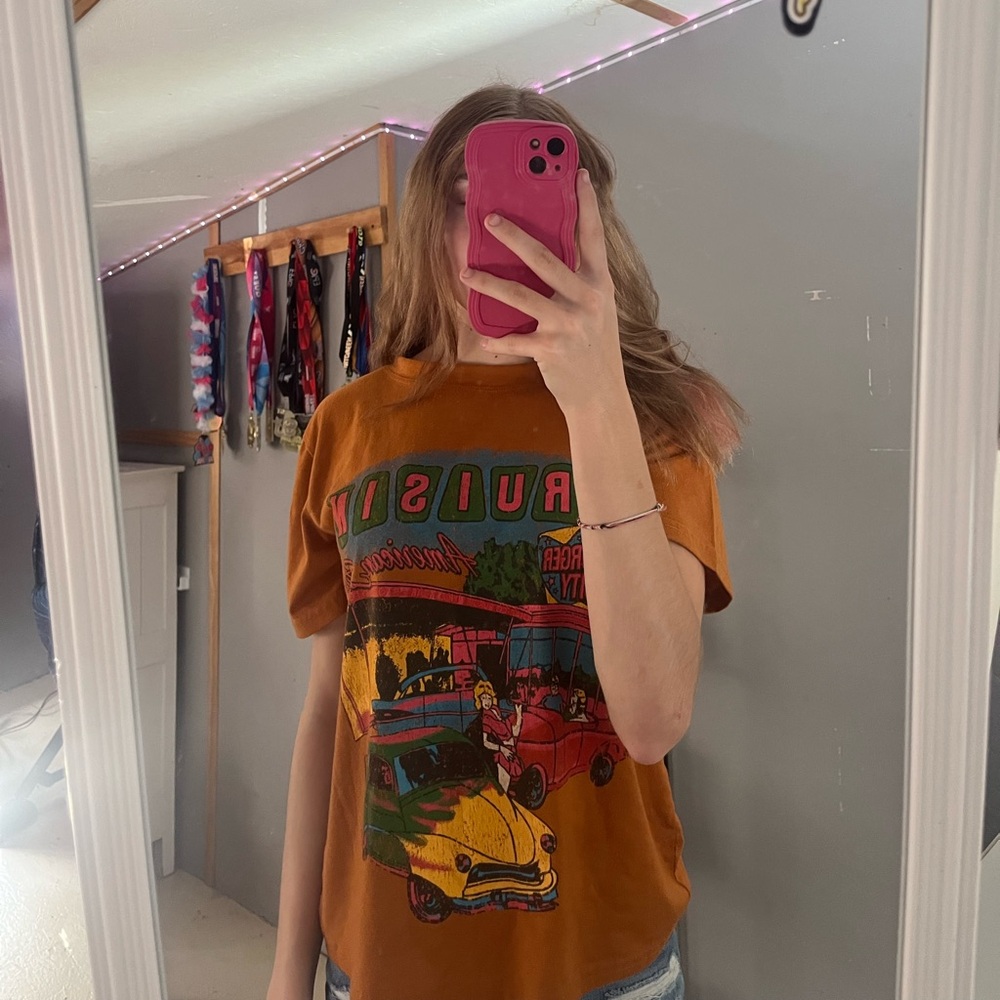 Orange Graphic Tee